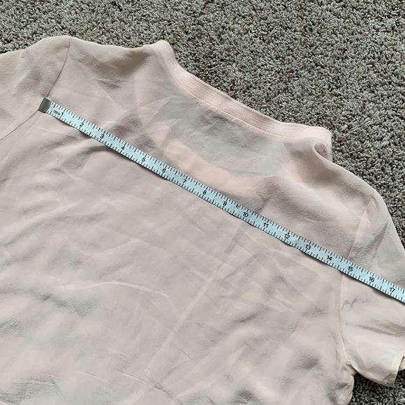 Anine Bing Silk Crewneck Shortsleeve Blouse - Picture 8 of 8